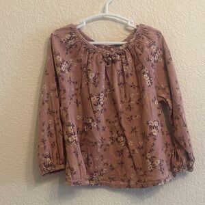 Old Navy Kids Floral Blouse in Mauve #230